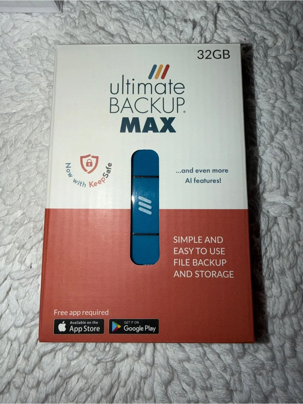 Ultimate Backup Max 32GB Blue USB Flash Drive -
